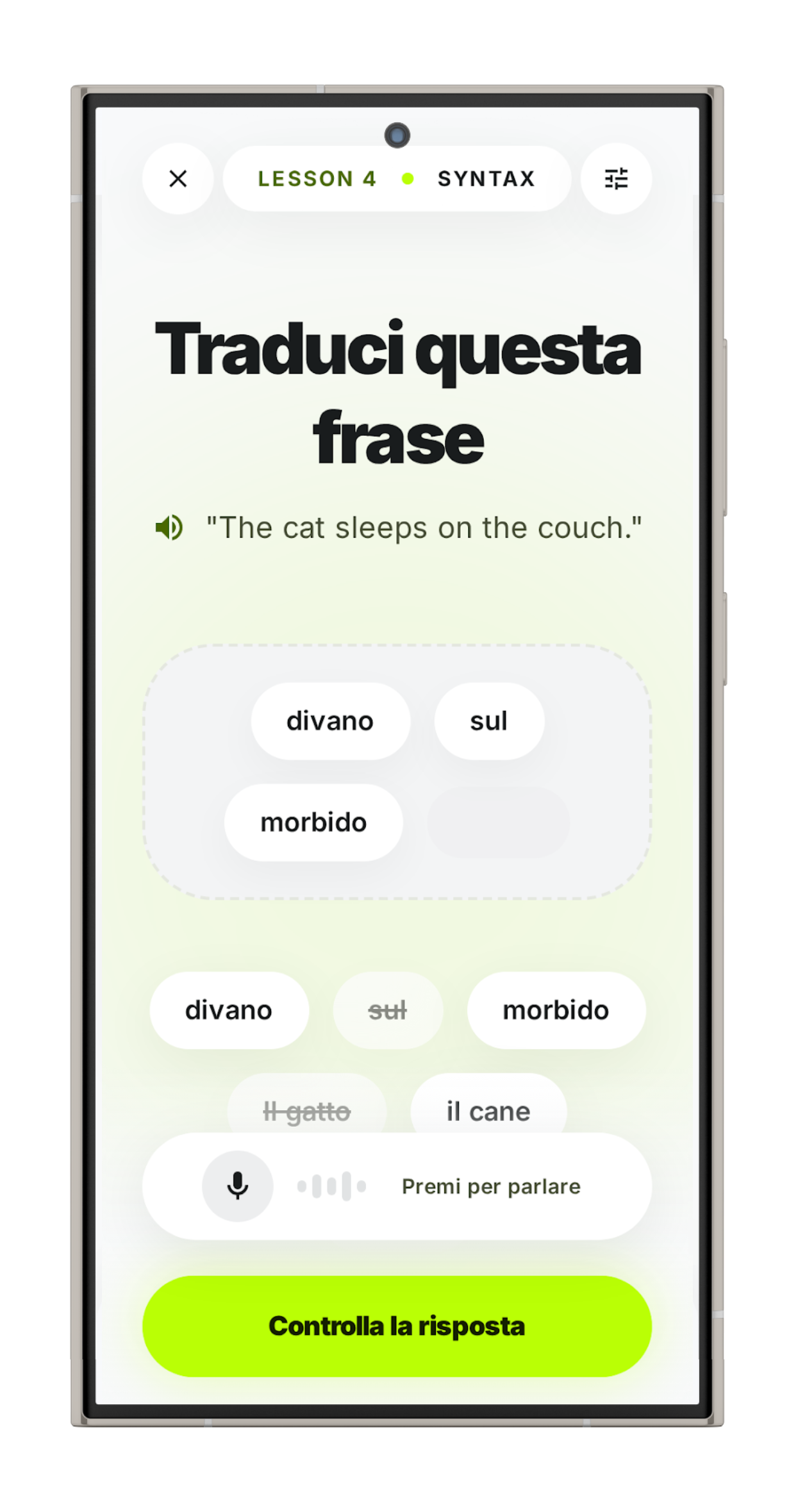 Auralang App Interface